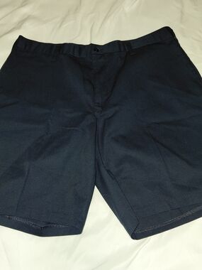Men's Flat Front Navy Shorts — Classic Everyday Staple
